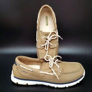 L.L Bean 71341 Women’s Size 7.5 M Boat Loafer Shoes Tan